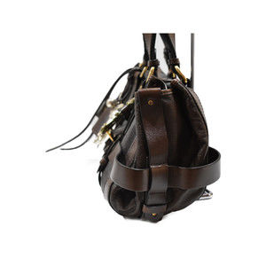 Chloe Kerala Charm Handbag Leather Brown